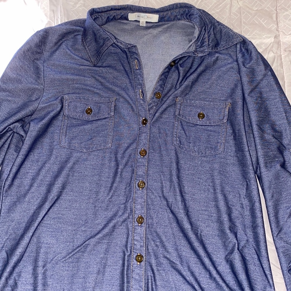 Blue jean button down